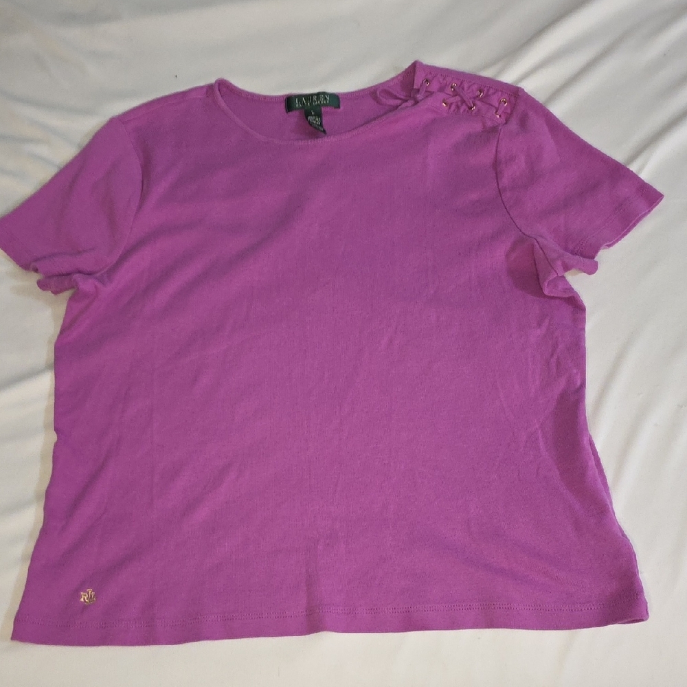 Ralph Lauren Lilac Short Sleeve Tee